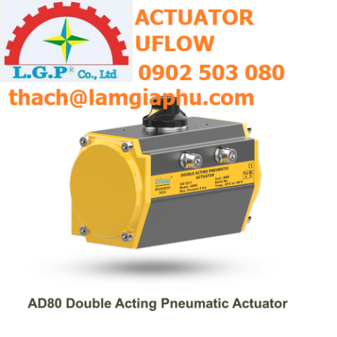 AD80 Double Acting Pneumatic Actuator UFLOW