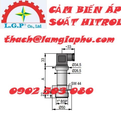 Cảm Biến Áp Suất HITROL DRE-452-2