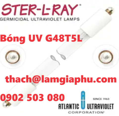 Bóng Đèn UV G48T5L ATLANTIC ULTRAVIOLET- BONG DEN UV ATLANTIC ULTRAVIOLET- DAI LY ATLANTIC ULTRAVIOLET- UV ULTRAVIOLET- ATLANTIC ULTRAVIOLET