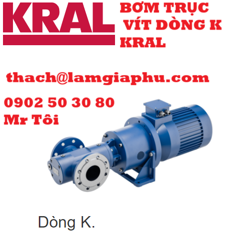 BƠM TRỤC VÍT KRAL