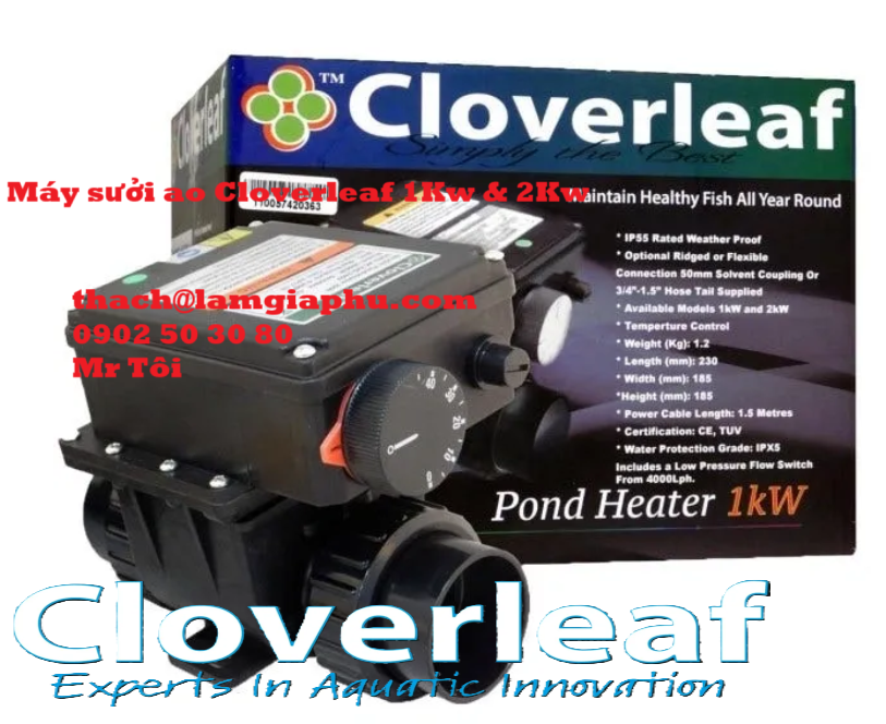Máy sưởi ao Cloverleaf