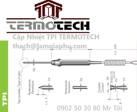 Cặp Nhiệt TPI TERMOTECH